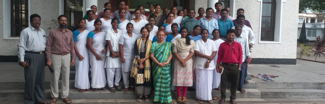 Group photo of Narsapur Christian Hospital staff